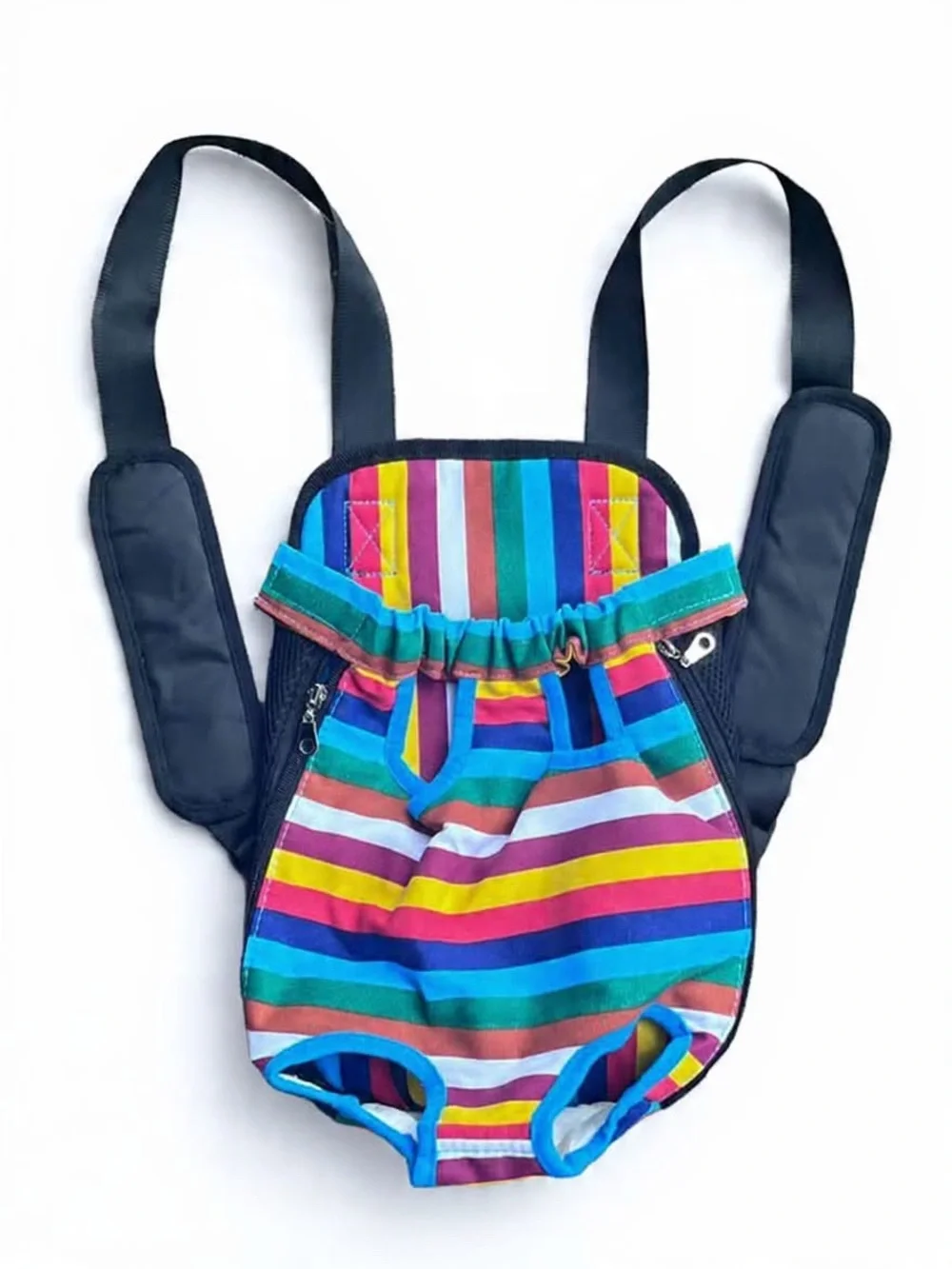 Large Dog Carrier Backpack Pet Carrying Pack Adjustable Straps 8x14 Colorful